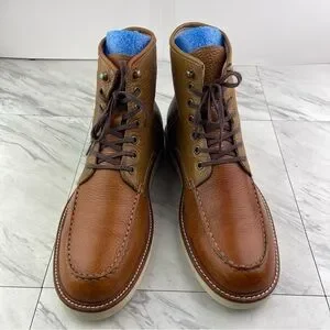 Andrew Marc Vibram Men 9.5 Ashford AMASHFL-2274 Brown Leather Work Fashion Boots Andrew Marc | Shoes | Andrew Marc Vibram Men 95 Ashford  main image 3